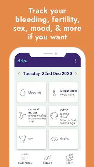 drip menstrual cycle and fertility tracking